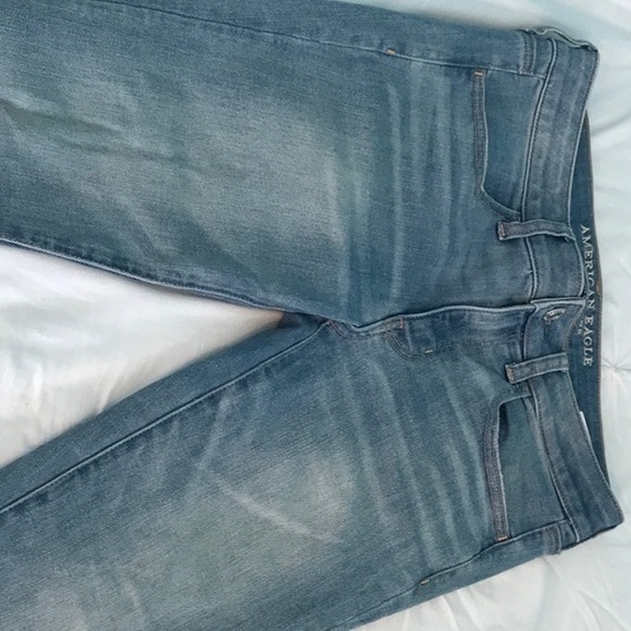 American Eagle Outfitters jeans no rips Jegging size 8 long women - Picture 1 of 6